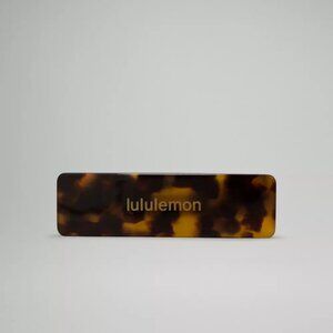 Lululemon French Press Burnt Caramel Hair Barrette NWT